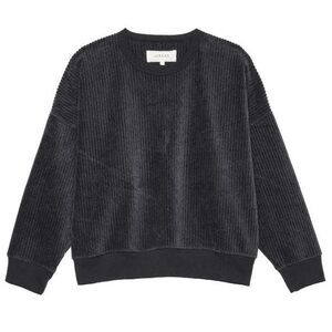 THE GREAT. • Cord teammate sweatshirt - slate - Small